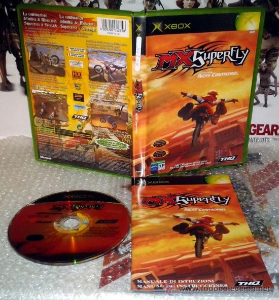 Videojuegos y consolas: MX SUPERFLY FEATURING RICKY CARMICHAEL XBOX PAL ESPA&Ntilde;A COMPLETO - Foto 1