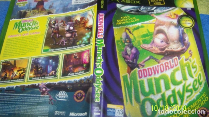 Videojuegos y consolas: ODDWORLD MUNCHS ODDYSSE XBOX pal Espa&ntilde;a - Foto 1