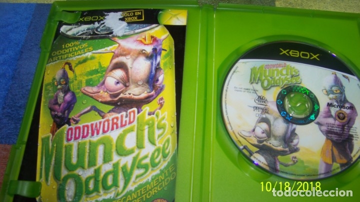 Videojuegos y consolas: ODDWORLD MUNCHS ODDYSSE XBOX pal Espa&ntilde;a - Foto 2