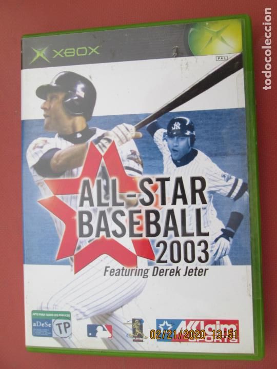 Videojuegos y consolas: ALL-STAR BASEBALL 2003 FEATURING DEREK JETER  -X BOX - Foto 1
