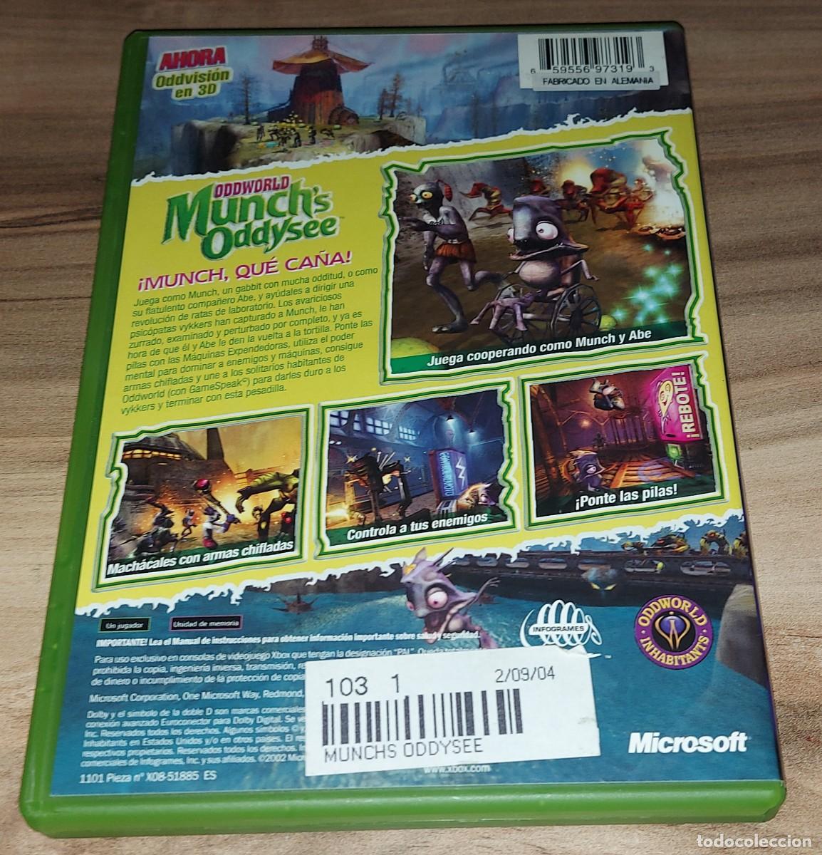 Videojuegos y consolas: ODDWORLD MUNCHS ODDYSEE XBOX PAL ESPA&Ntilde;A - Foto 2