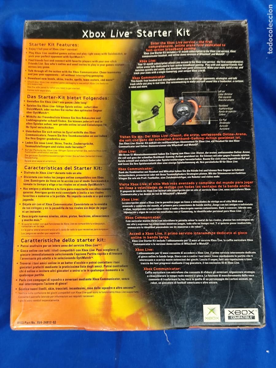 Videojuegos y consolas: 2002 XBOX LIVE STARTER KIT DVD+HEADSET ORIGINAL XBOX - Foto 4