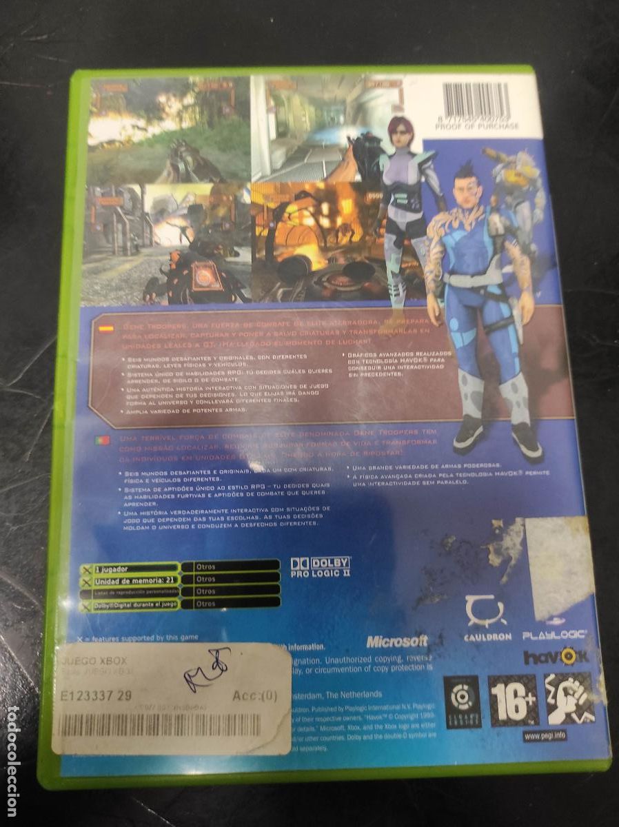 Videojuegos y consolas: Gene Troopers - Microsoft XBOX - PAL ESP Completo - Foto 2