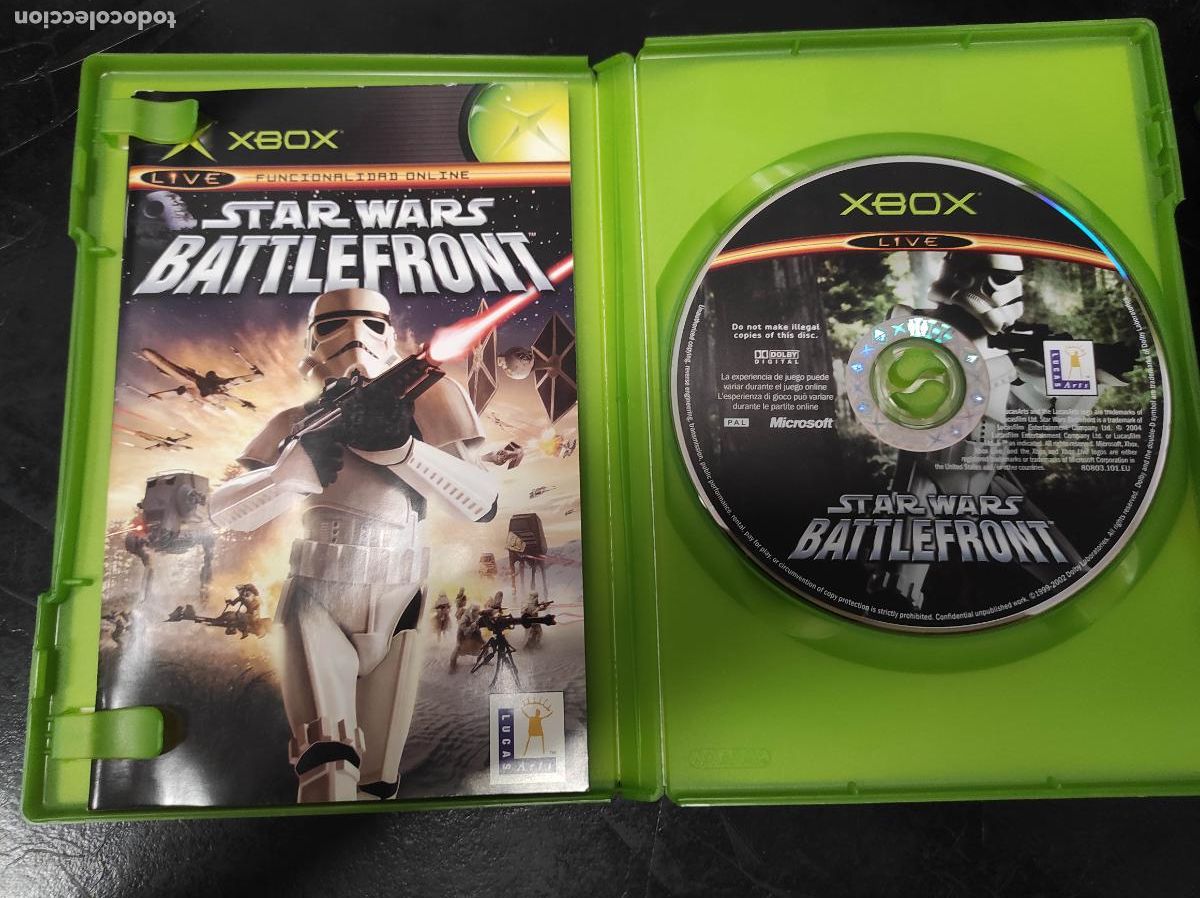 Videojuegos y consolas: Star Wars Battlefront SW - Microsoft XBOX - PAL ESP Completo - Foto 3