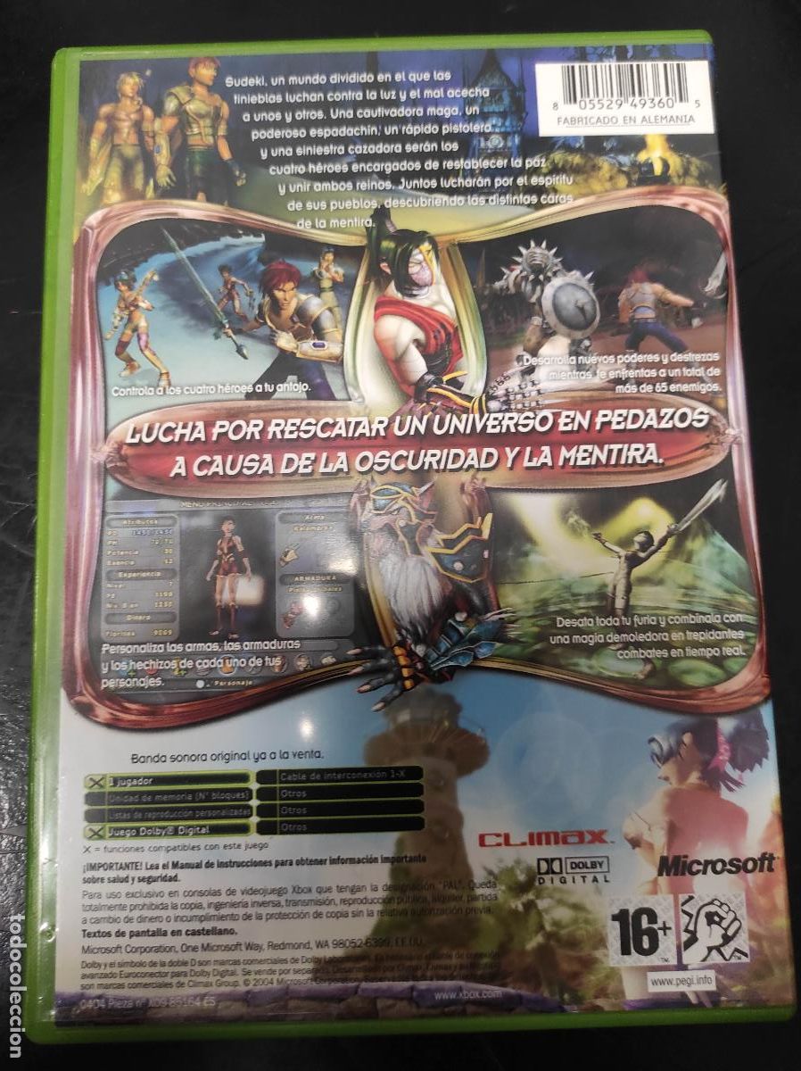 Videojuegos y consolas: Sudeki - Microsoft XBOX - PAL ESP Completo - Foto 2
