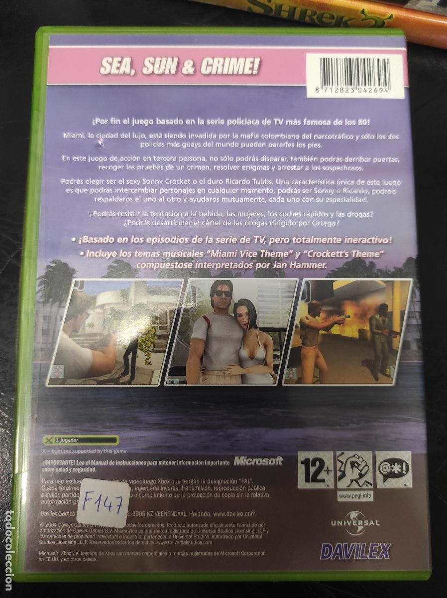 Videojuegos y consolas: Miami vice - Microsoft XBOX - PAL ESP Completo - Foto 2
