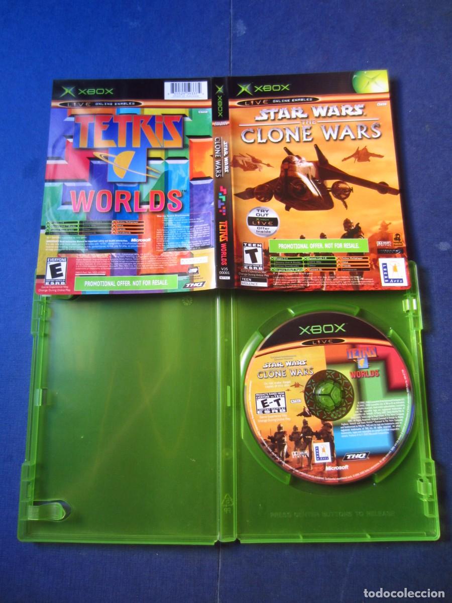 Videojuegos y consolas: Star Wars The Clone Wars & Tetris (Microsoft Xbox Classic) - Foto 1
