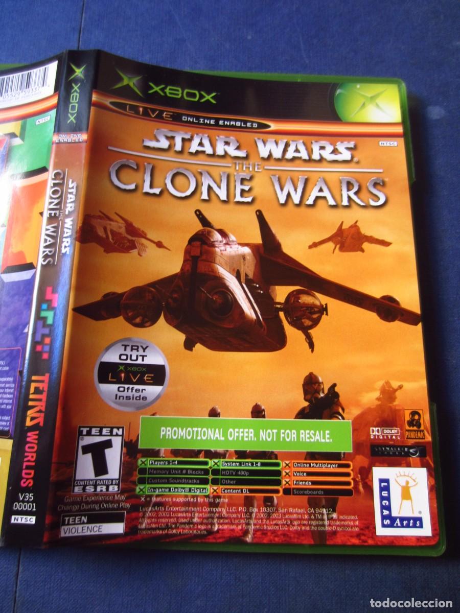 Videojuegos y consolas: Star Wars The Clone Wars & Tetris (Microsoft Xbox Classic) - Foto 3