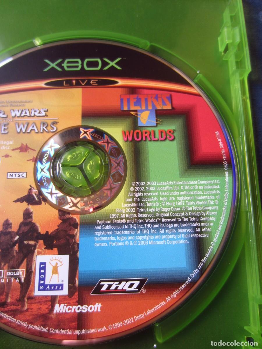 Videojuegos y consolas: Star Wars The Clone Wars & Tetris (Microsoft Xbox Classic) - Foto 7