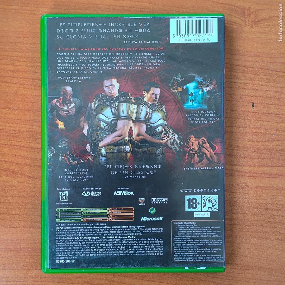 Videojuegos y consolas: DOOM 3 LA RESURRECCION DEL MAL MICROSOFT XBOX - Foto 4