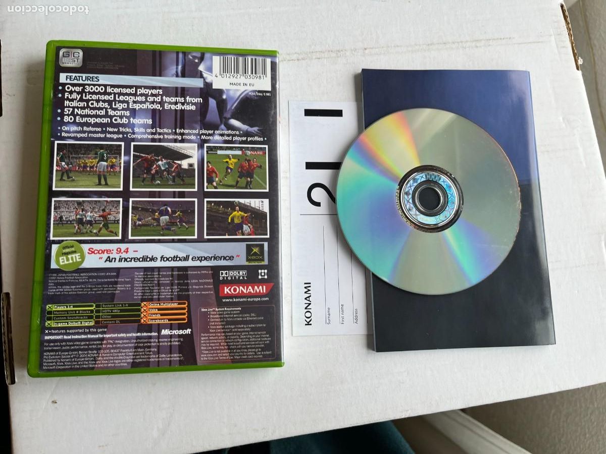 Videojuegos y consolas: PRO EVOLUTION SOCCER 4 PES - XBOX X-BOX KREATEN - Foto 2
