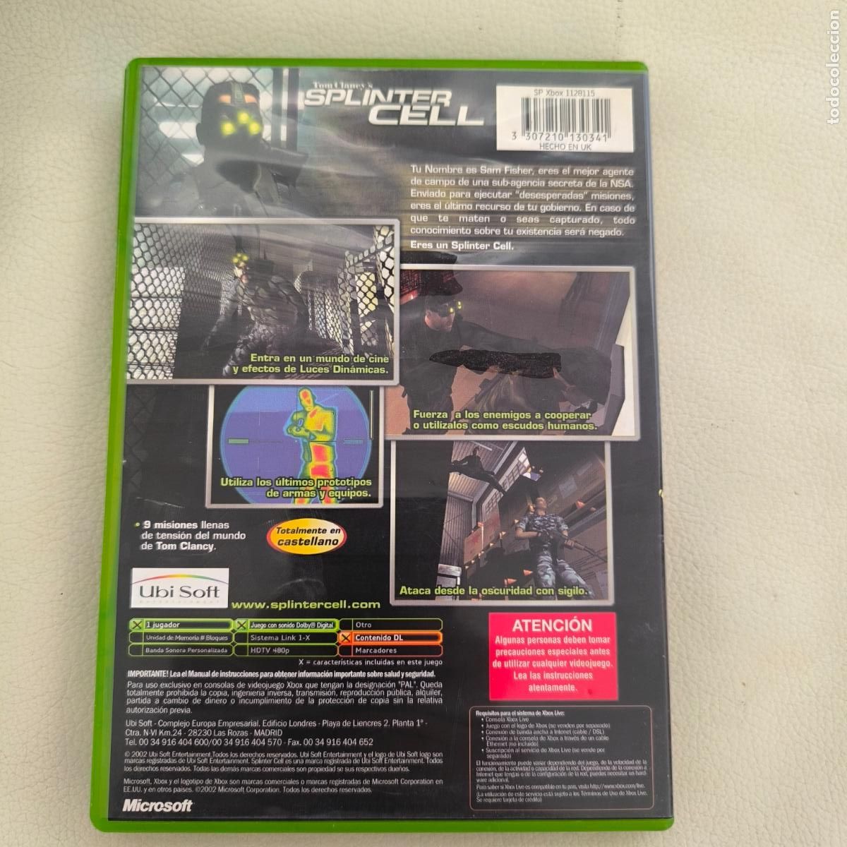 Videojuegos y consolas: Consola Xbox classic edici&oacute;n limitada halo combat+ splinter cell - Foto 18
