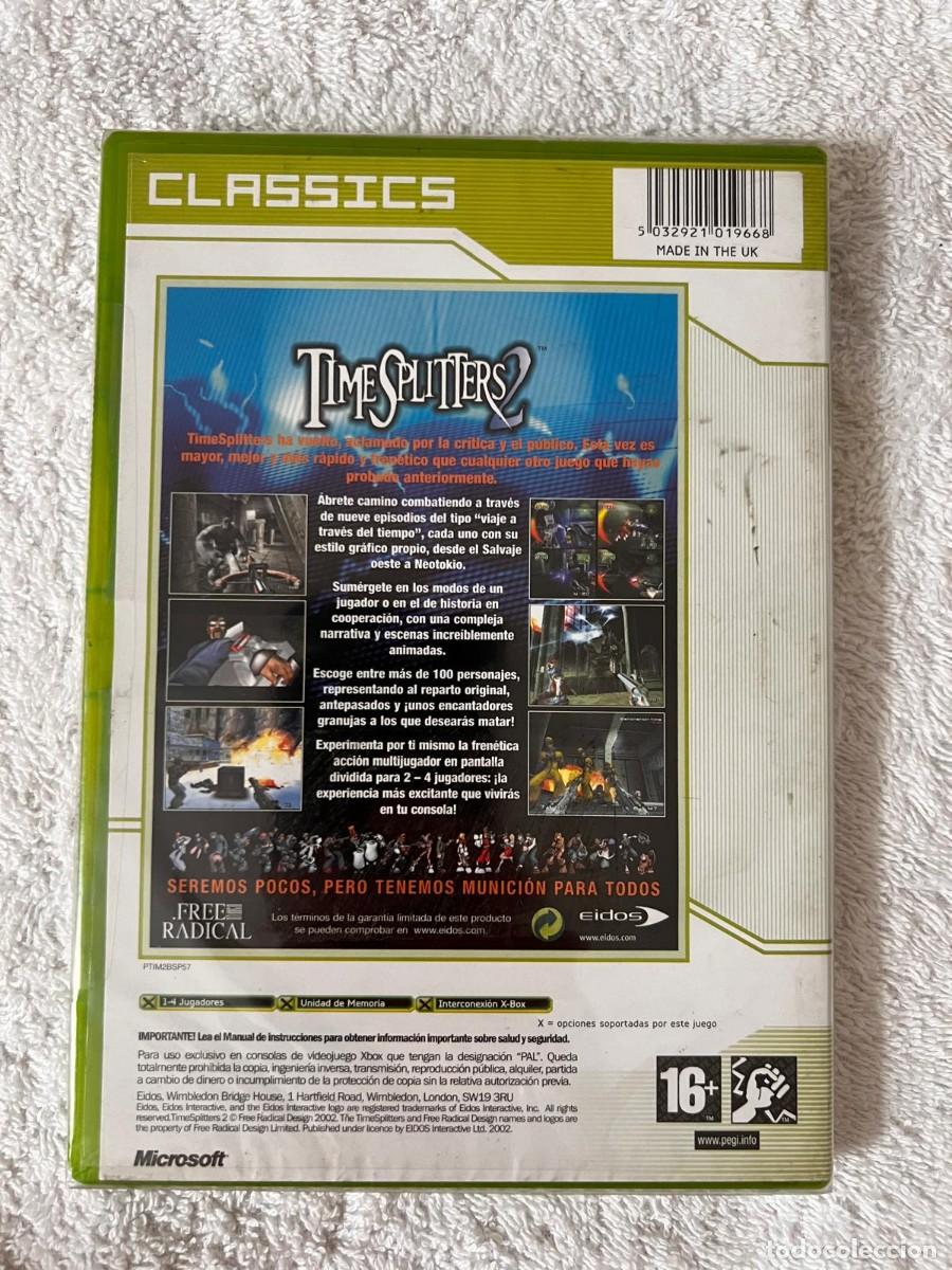 Videojuegos y consolas: TIMESPLITTERS 2 MICROSOFT XBOX PAL Espana Precintado - Foto 2