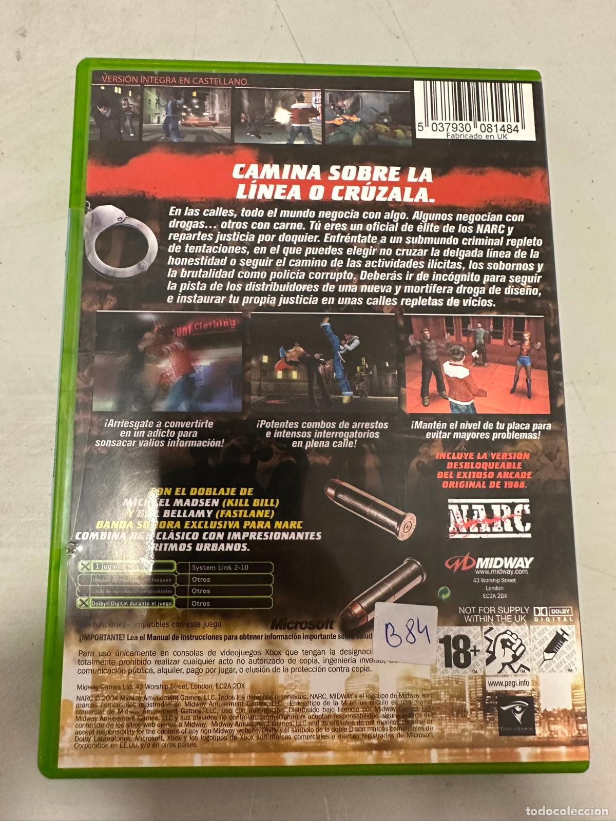 Videojuegos y consolas: Narc - Microsoft XBOX - Pal esp completo - Foto 3