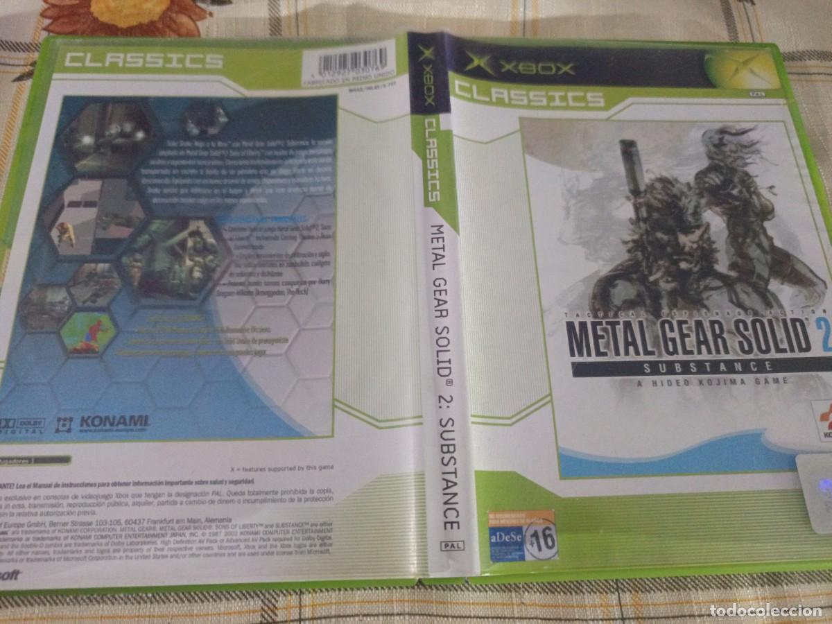 Videojuegos y consolas: METAL GEAR SOLID 2 SUBSTANCE XBOX PAL ESP - Foto 2