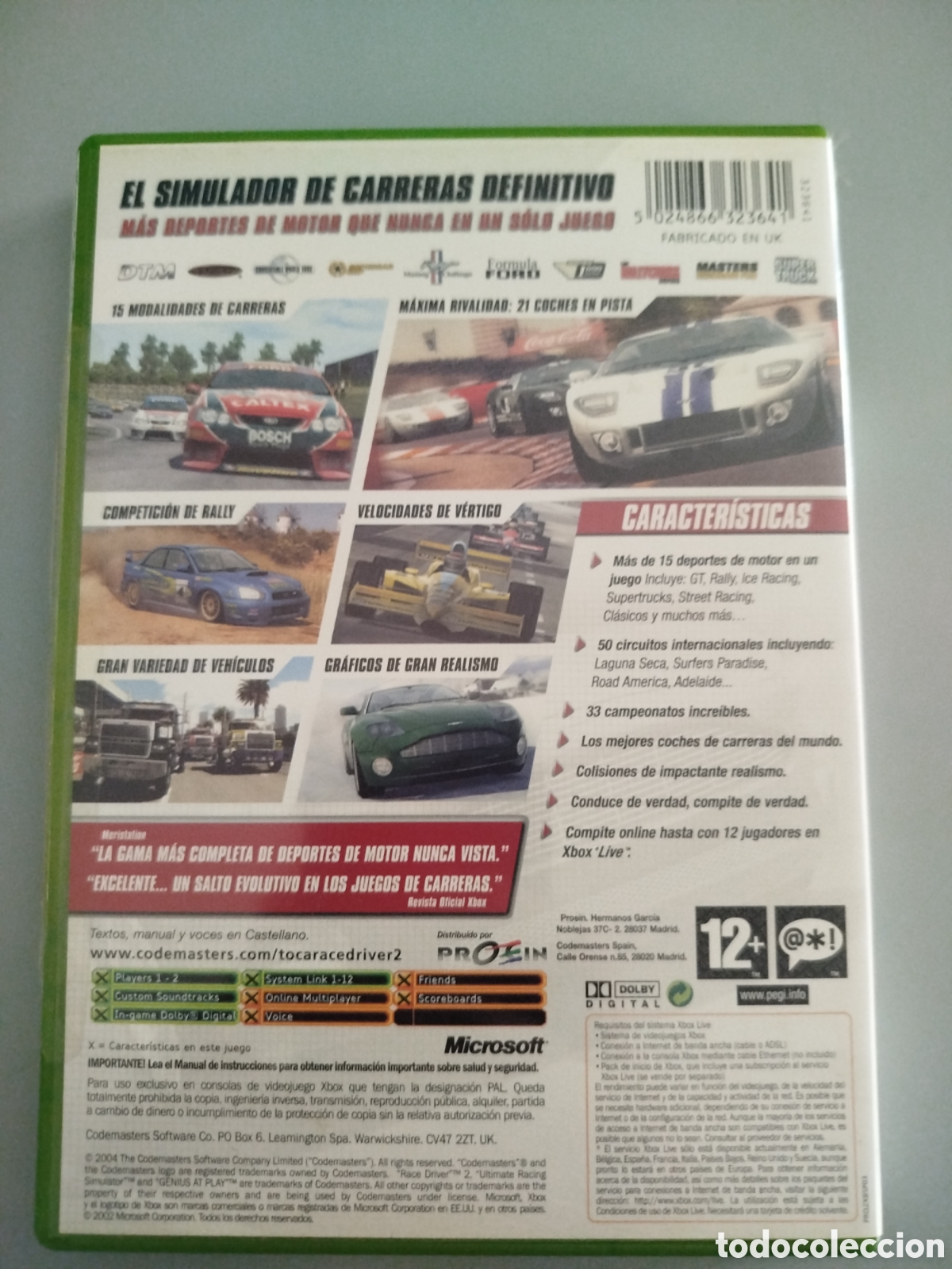 Videojuegos y consolas: Xbox Cl&aacute;sica Toca Racer Driver 2 - Foto 2