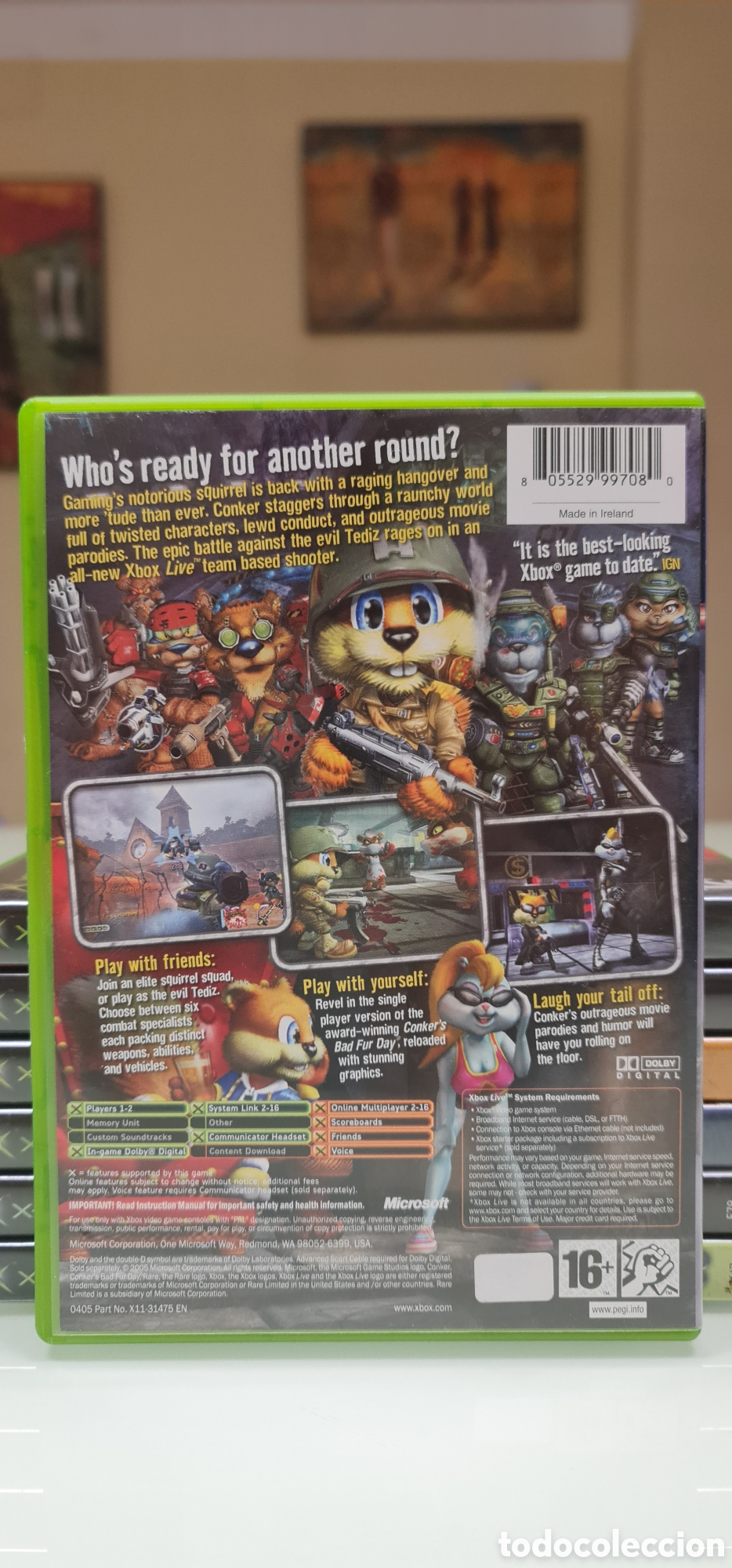 Videojuegos y consolas: CONKER LIVE RELOADED XBOX - Foto 3