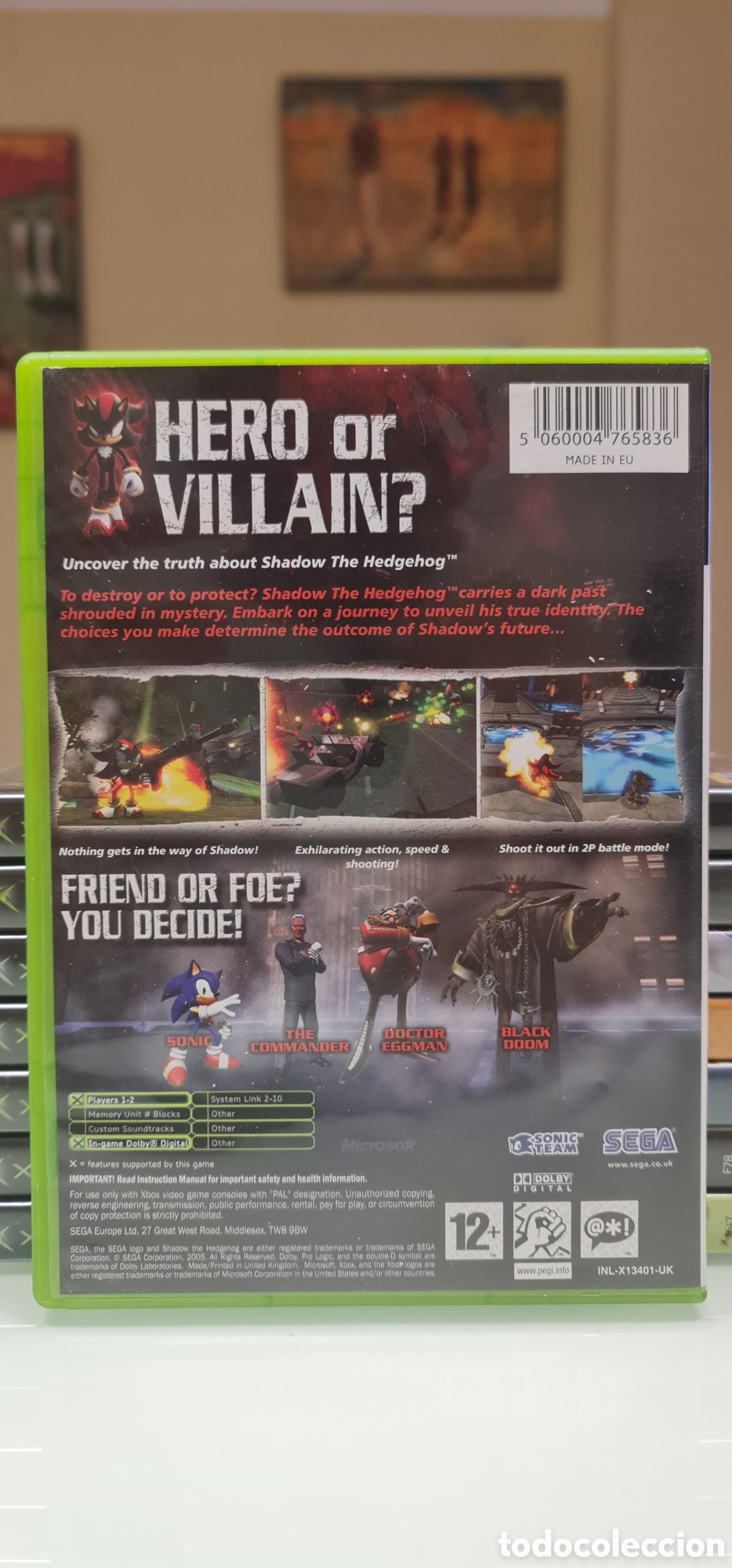 Videojuegos y consolas: SHADOW THE HEDGEHOG XBOX - Foto 3