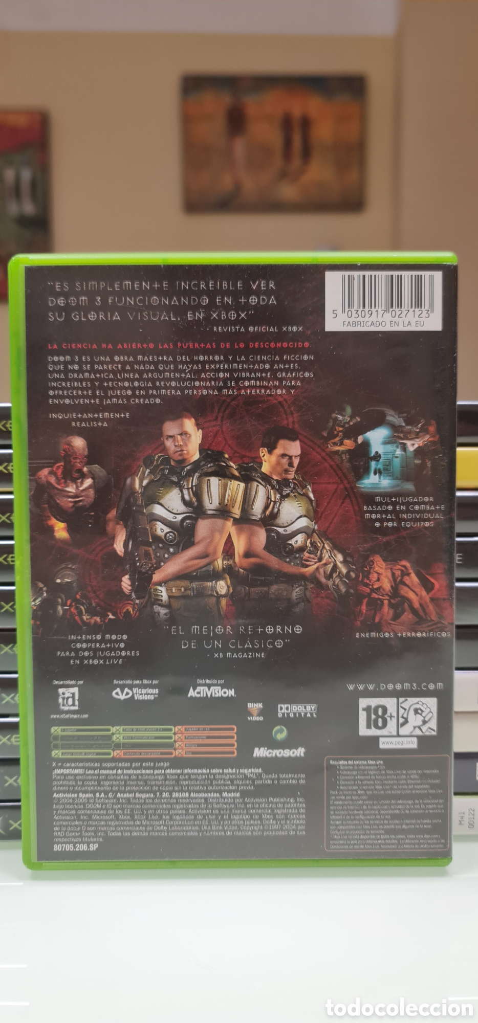 Videojuegos y consolas: DOOM 3 XBOX PAL ESPA&Ntilde;A - Foto 3