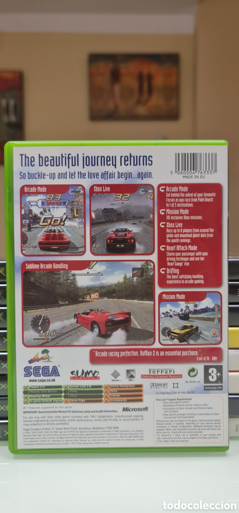 Videojuegos y consolas: OUTRUN 2 XBOX Sega Pal - Foto 3
