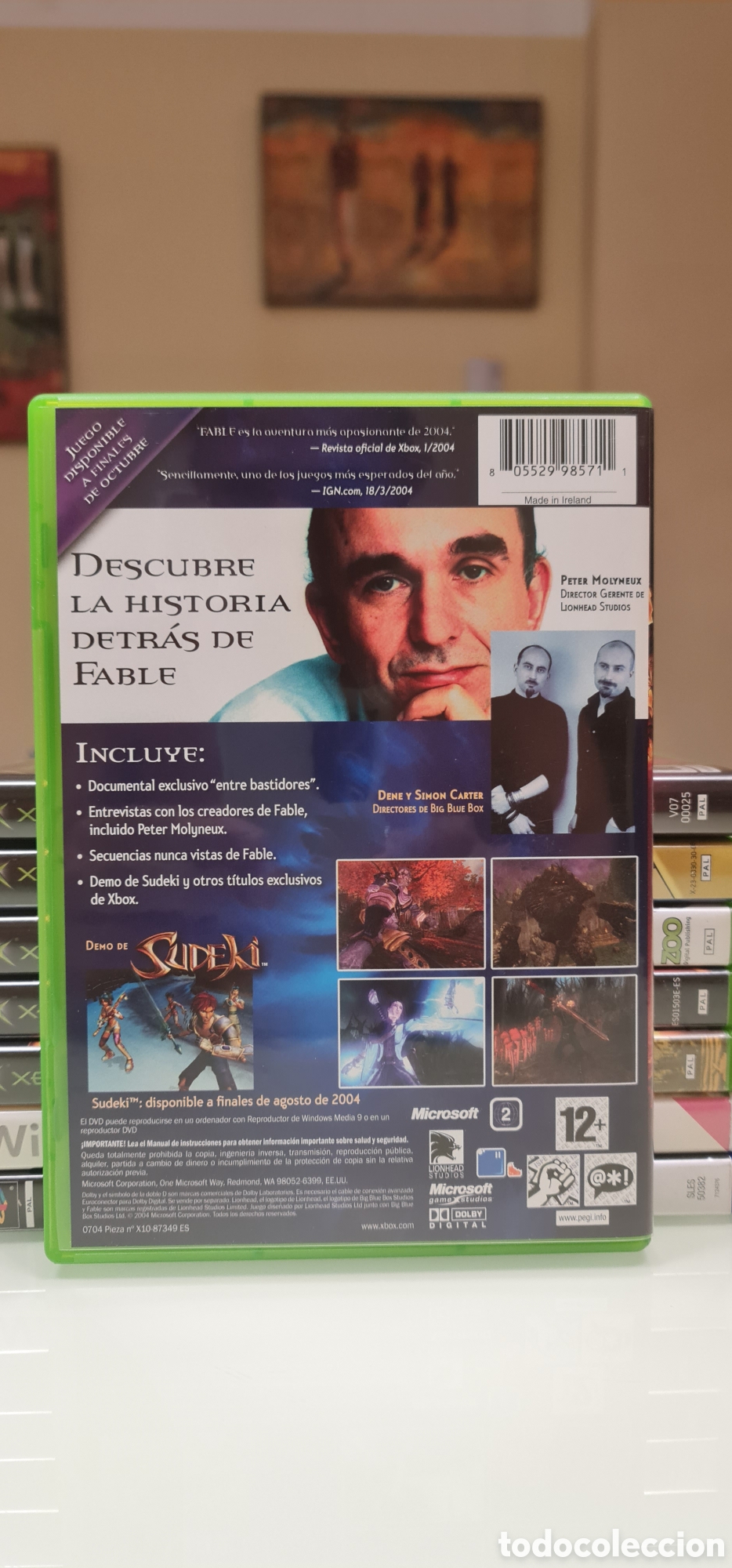 Videojuegos y consolas: FABLE XBOX - DVD DE EXTRAS EN EDICI&Oacute;N LIMITADA PAL Espa&ntilde;a - Foto 3