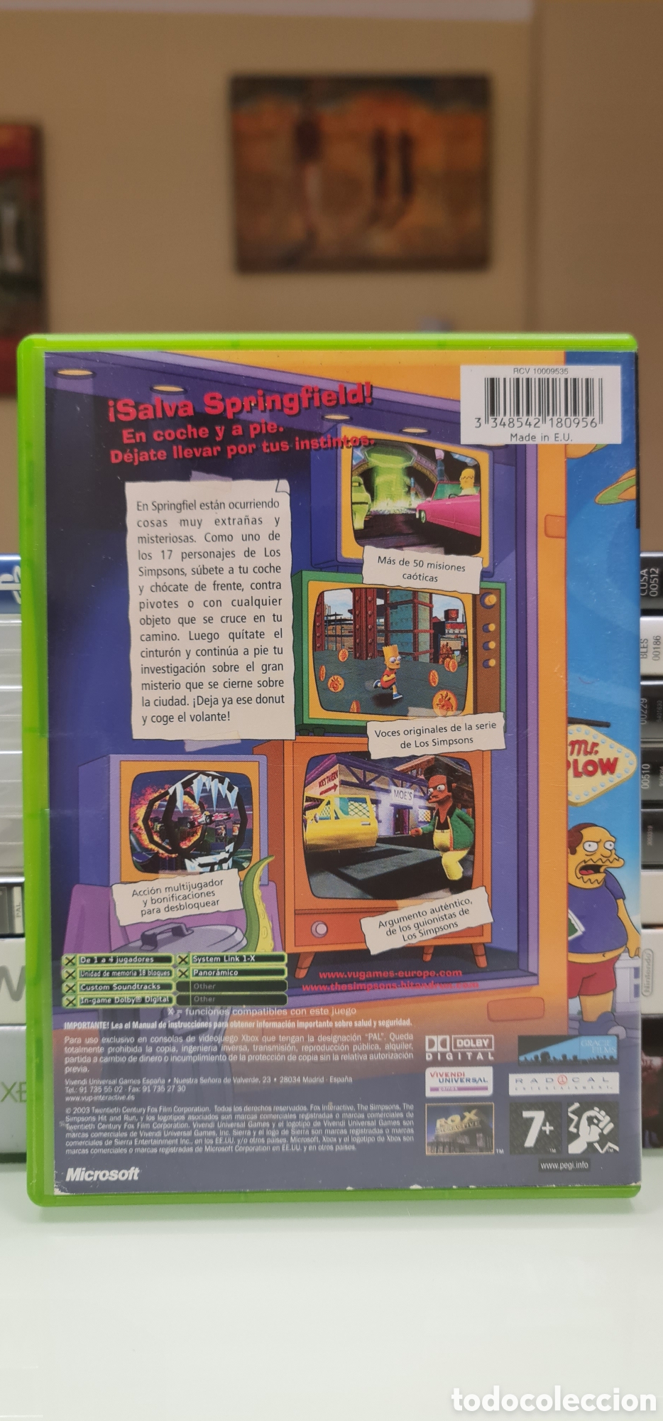Videojuegos y consolas: SIMPSON HIT & RUN - XBOX PAL ESPA&Ntilde;A - Foto 3