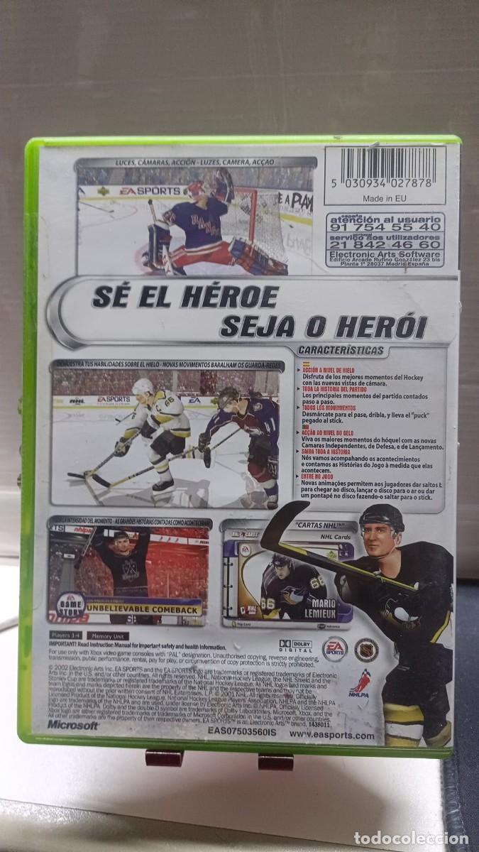 Videojuegos y consolas: XBOX , NHL 2002 + INSTRUCCIONES + CAJA ROTA - Foto 4