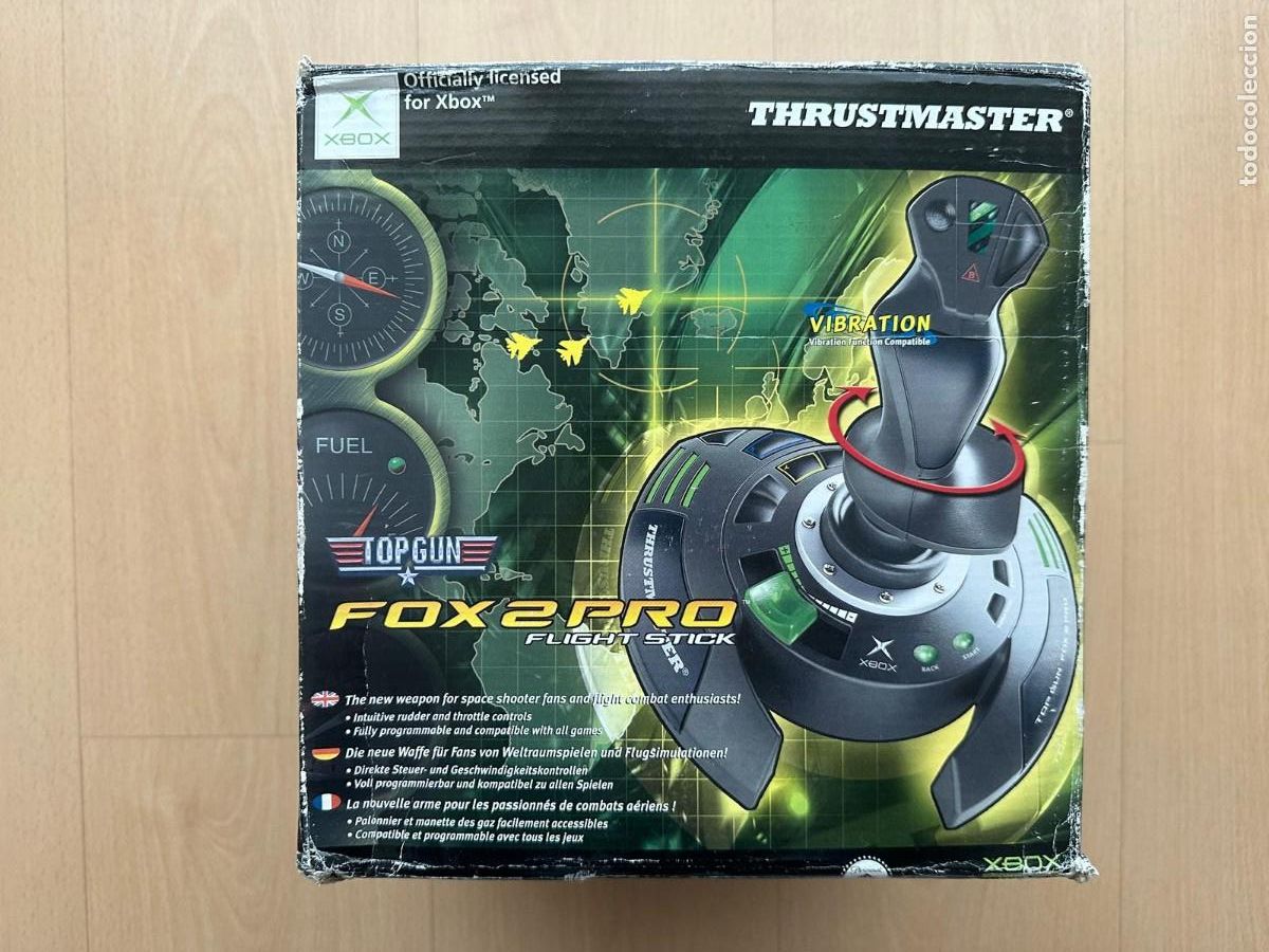 Videojuegos y Consolas: Microsoft XBOX THRUSTMASTER TOP GUN FOX 2 PRO FLIGHT STICK Nuevo Sellado