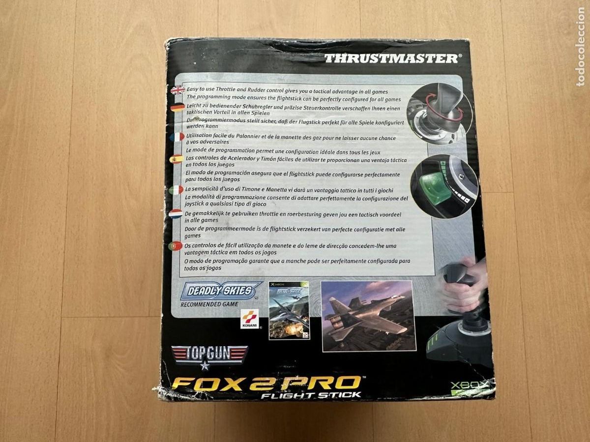 Videojuegos y consolas: Microsoft XBOX THRUSTMASTER TOP GUN FOX 2 PRO FLIGHT STICK Nuevo Sellado - Foto 3