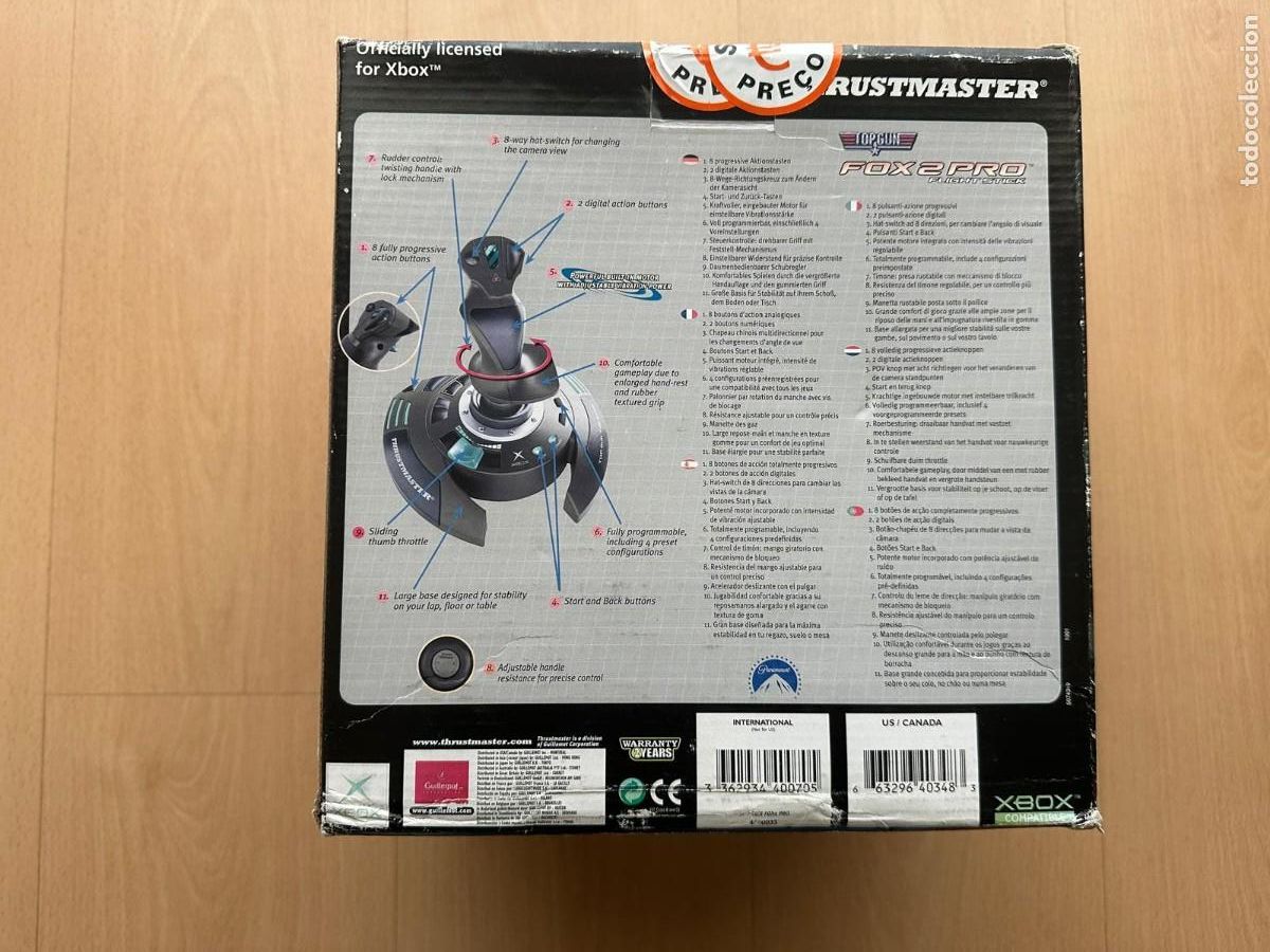 Videojuegos y consolas: Microsoft XBOX THRUSTMASTER TOP GUN FOX 2 PRO FLIGHT STICK Nuevo Sellado - Foto 7