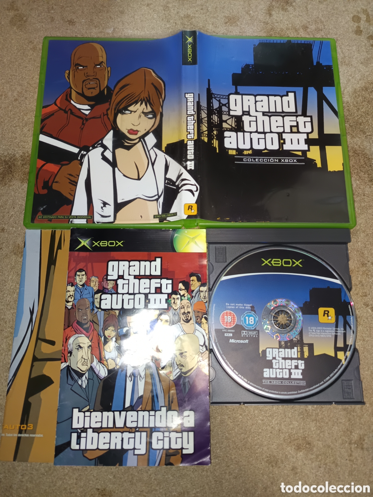 Videojuegos y consolas: XBOX GRAND THEFT AUTO III PAL ESP COMPLETO - Foto 1