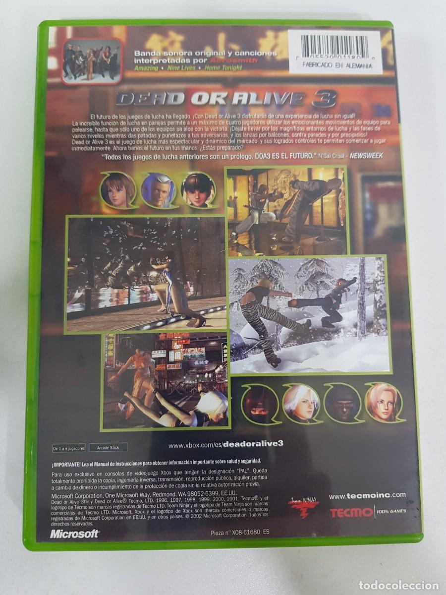 Videojuegos y consolas: Dead Or Alive 3 Microsoft Xbox Pal Espa&ntilde;a Completo Original Tecmo - Foto 2