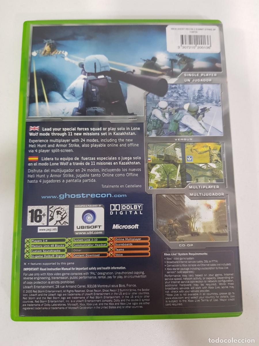 Videojuegos y consolas: Tom Clancys Ghost Recon 2 Summit Strike Microsoft Xbox Pal Esp Completo Ubisoft - Foto 2