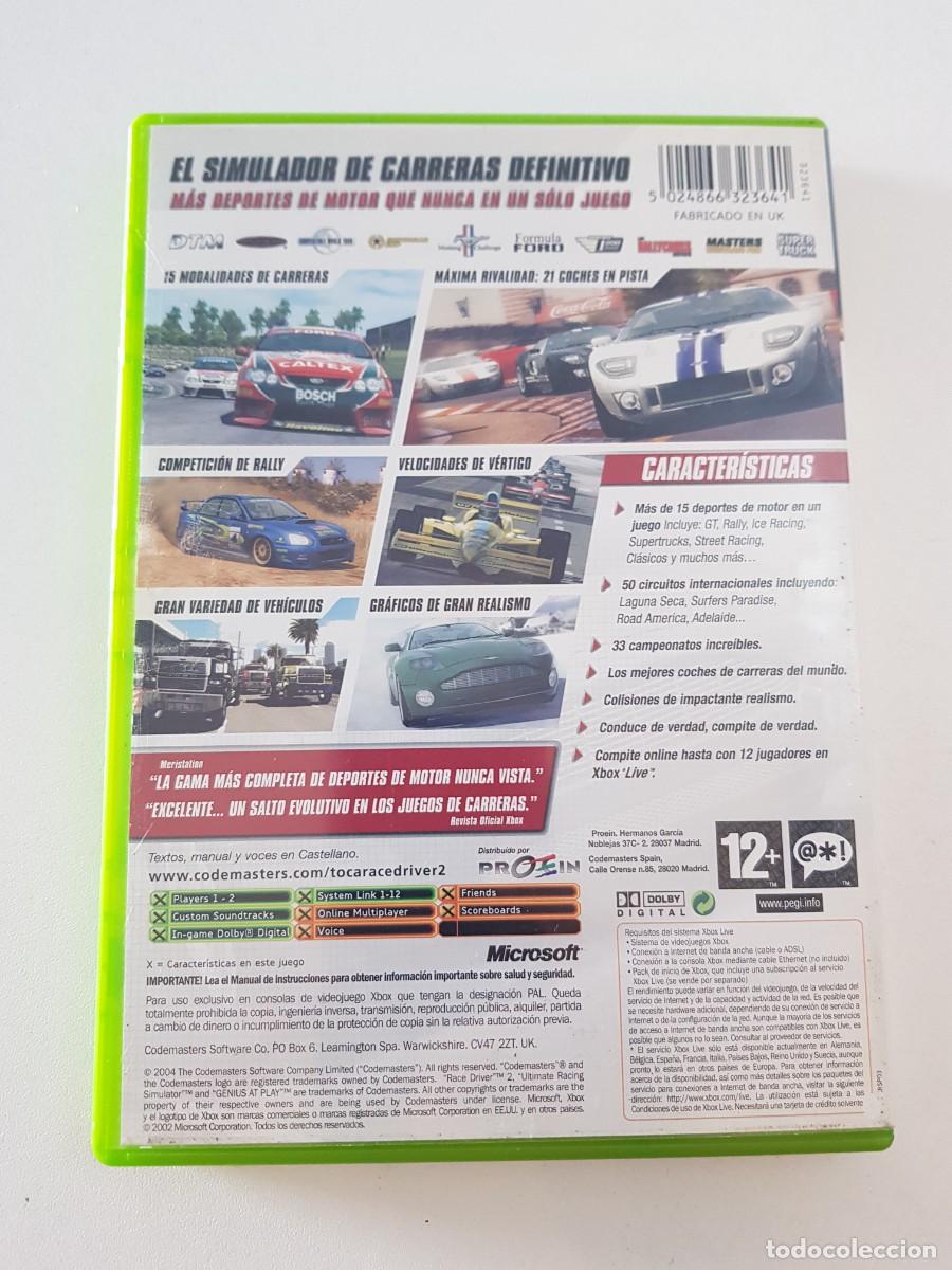 Videojuegos y consolas: Toca Race Driver 2 Microsoft Xbox Pal Espa&ntilde;a Completo Original Codemasters - Foto 2