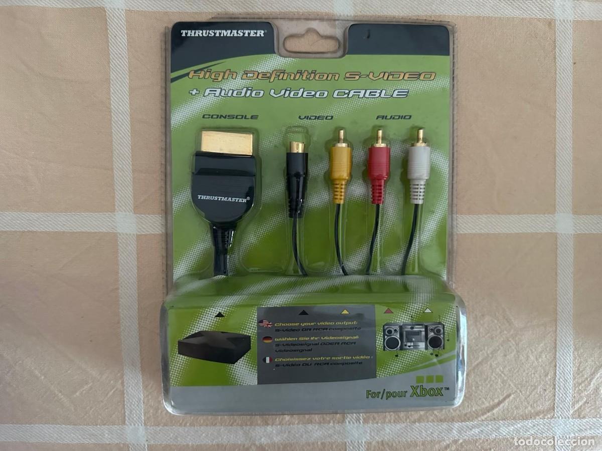 Videojuegos y Consolas: Thrustmaster High Definition S-Video + Audio Video Cable Microsoft XBOX Nuevo Precintado