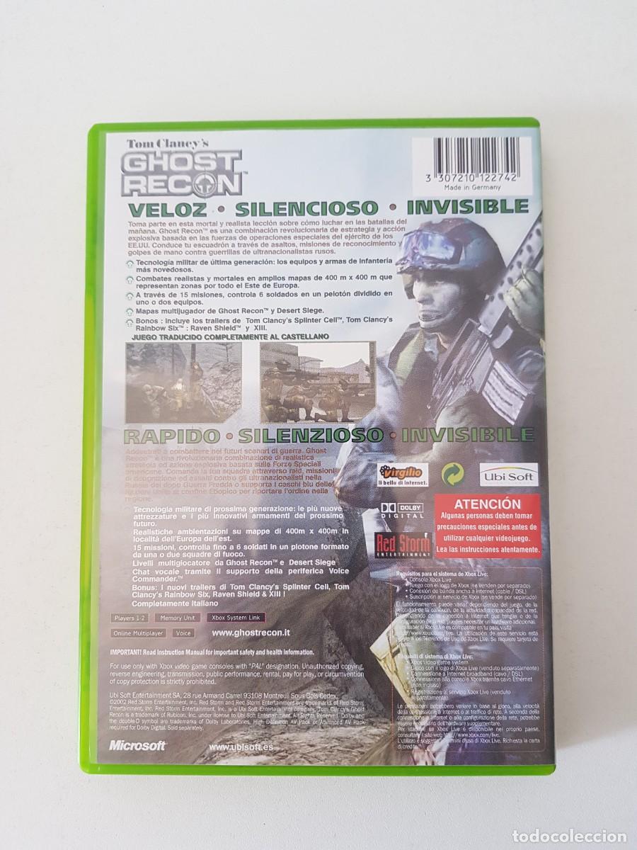 Videojuegos y consolas: Tom Clancys Ghost Recon Microsoft Xbox Pal Espa&ntilde;a Completo Original Ubisoft - Foto 2