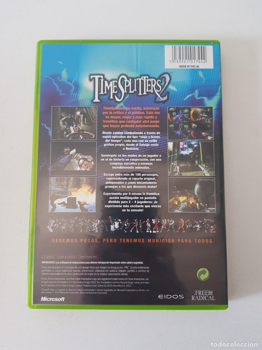 Videojuegos y consolas: Time Splitters 2 Microsoft Xbox Pal Espa&ntilde;a Completo Original Eidos Free Radical - Foto 2