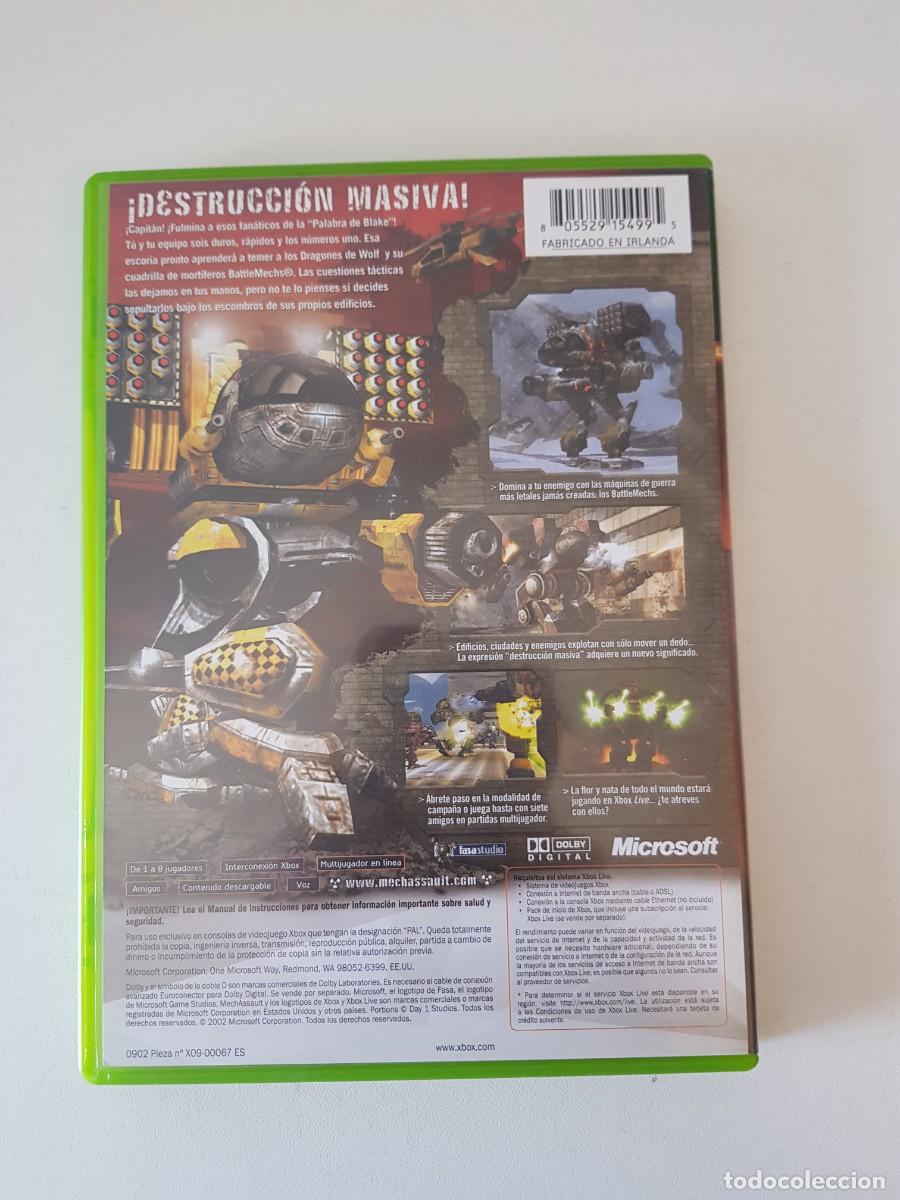 Videojuegos y consolas: Mechassault Xbox Pal Espa&ntilde;a Completo Original Microsoft Game Studios - Foto 2