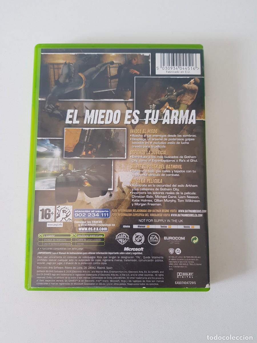 Videojuegos y consolas: Batman Begins Microsoft Xbox Pal Espa&ntilde;a Original Warner Bros DC - Foto 2