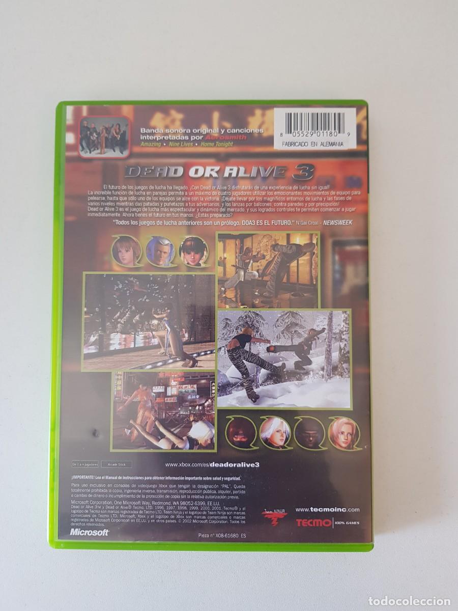 Videojuegos y consolas: Dead Or Alive 3 Microsoft Xbox Pal Espa&ntilde;a Original Tecmo - Foto 4