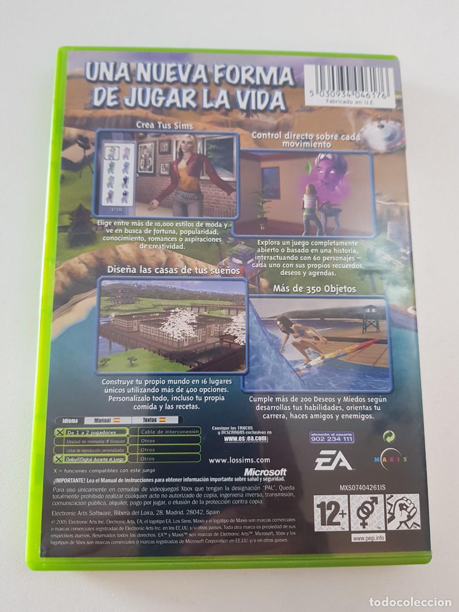 Videojuegos y consolas: Los Sims 2 Microsoft Xbox Pal Espa&ntilde;a Original EA - Foto 2