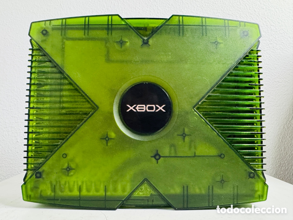 Videojuegos y consolas: Xbox Classic Limited Green Crystal Edition + 2x Controller - Foto 2