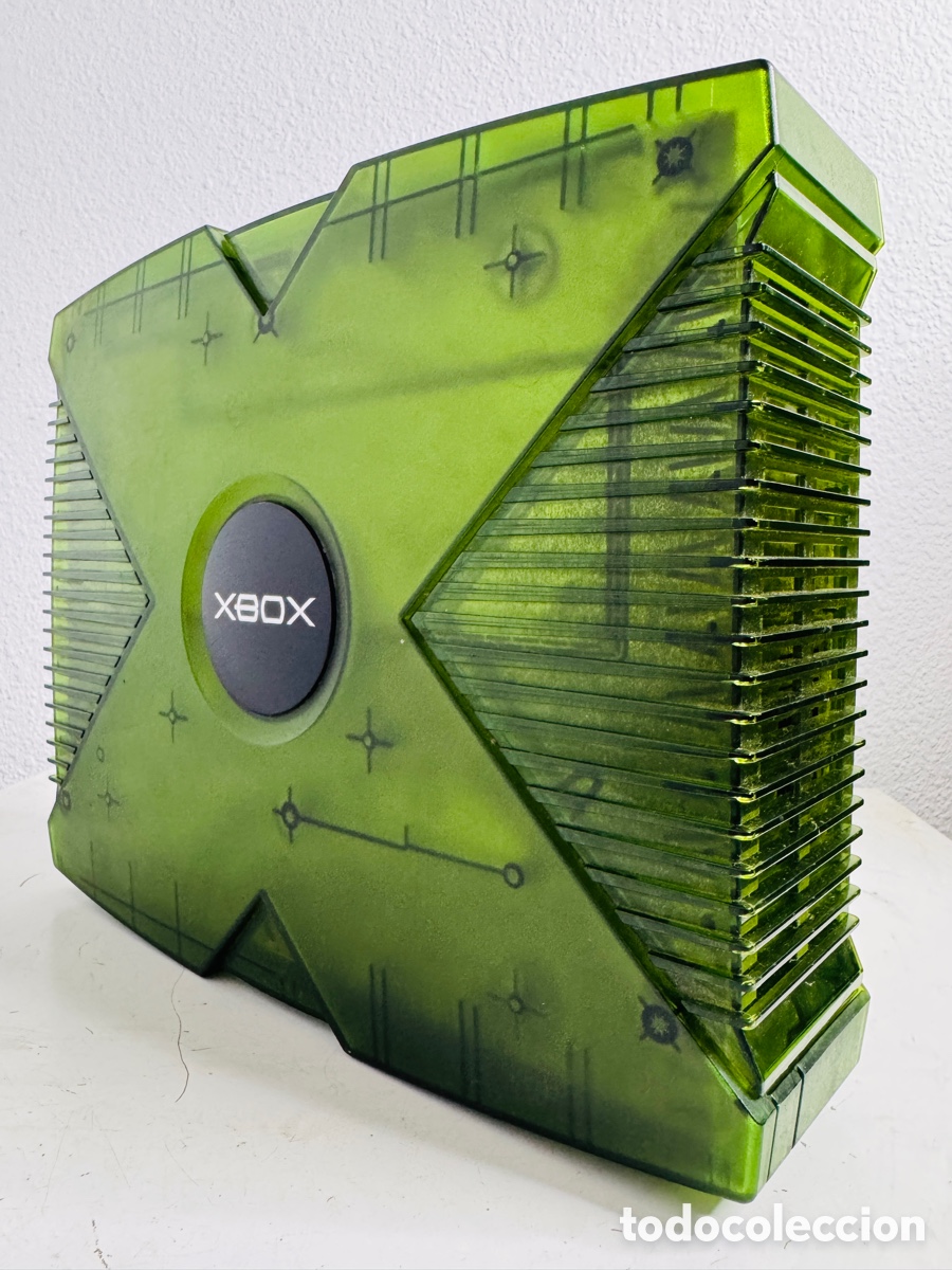 Videojuegos y consolas: Xbox Classic Limited Green Crystal Edition + 2x Controller - Foto 5