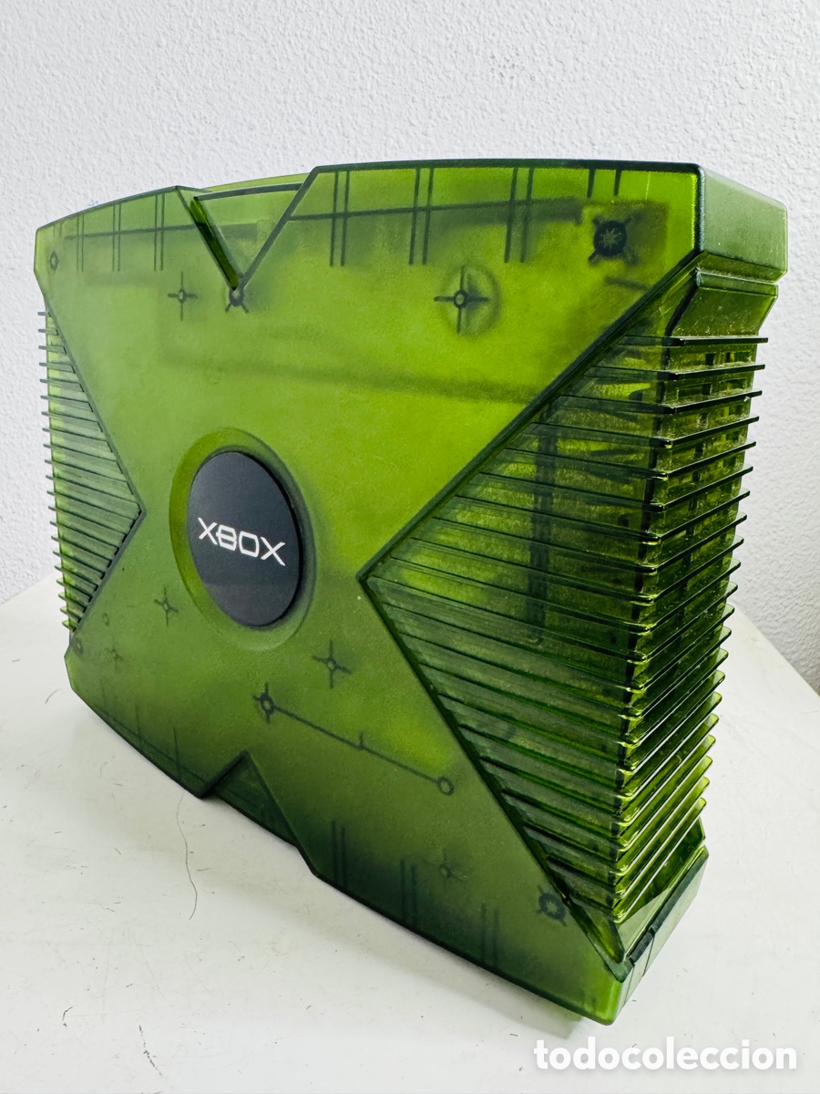 Videojuegos y consolas: Xbox Classic Limited Green Crystal Edition + 2x Controller - Foto 6