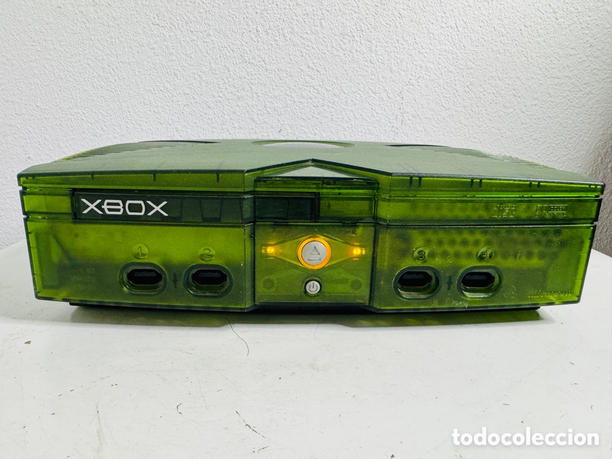 Videojuegos y consolas: Xbox Classic Limited Green Crystal Edition + 2x Controller - Foto 7