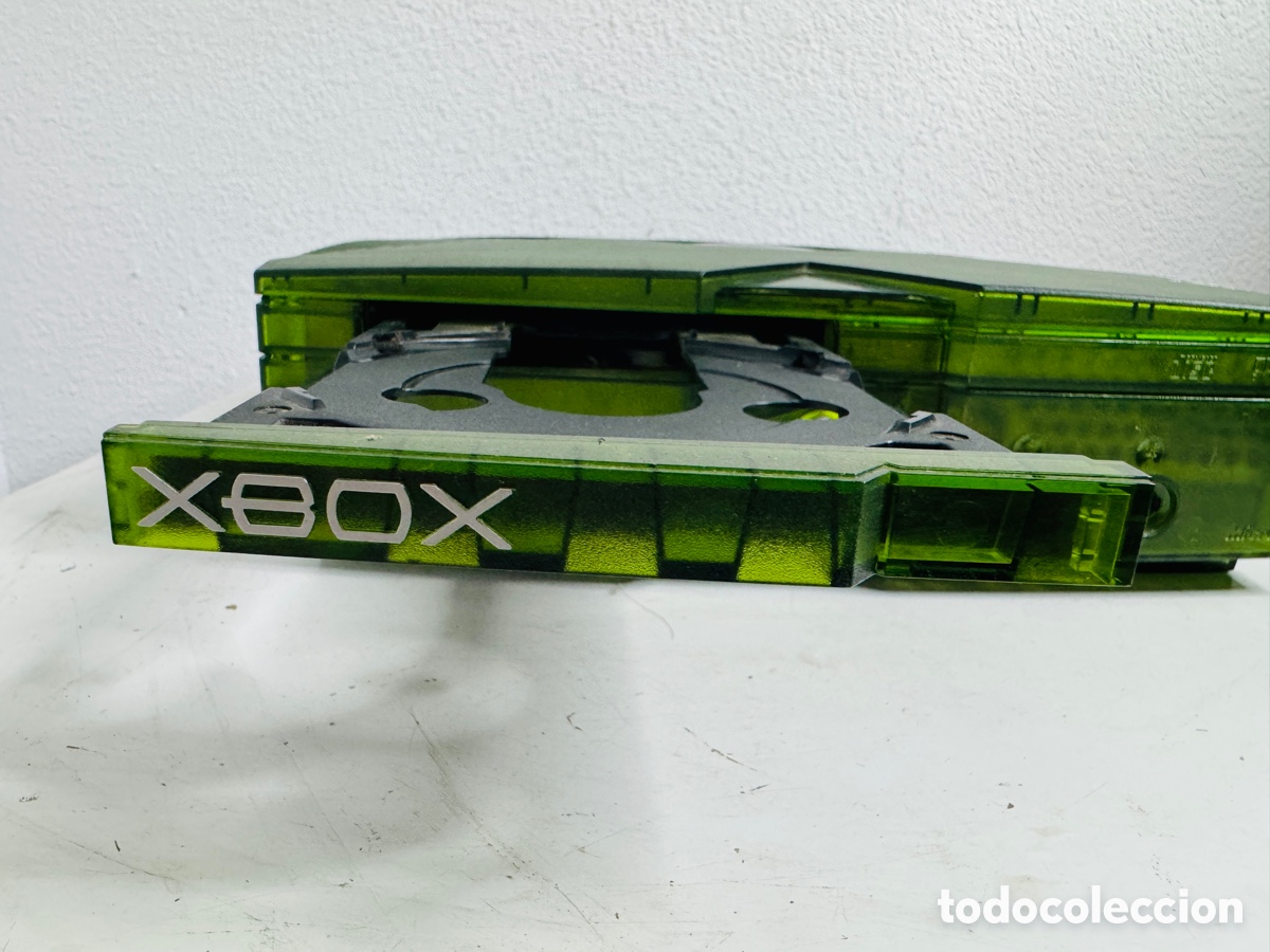 Videojuegos y consolas: Xbox Classic Limited Green Crystal Edition + 2x Controller - Foto 14
