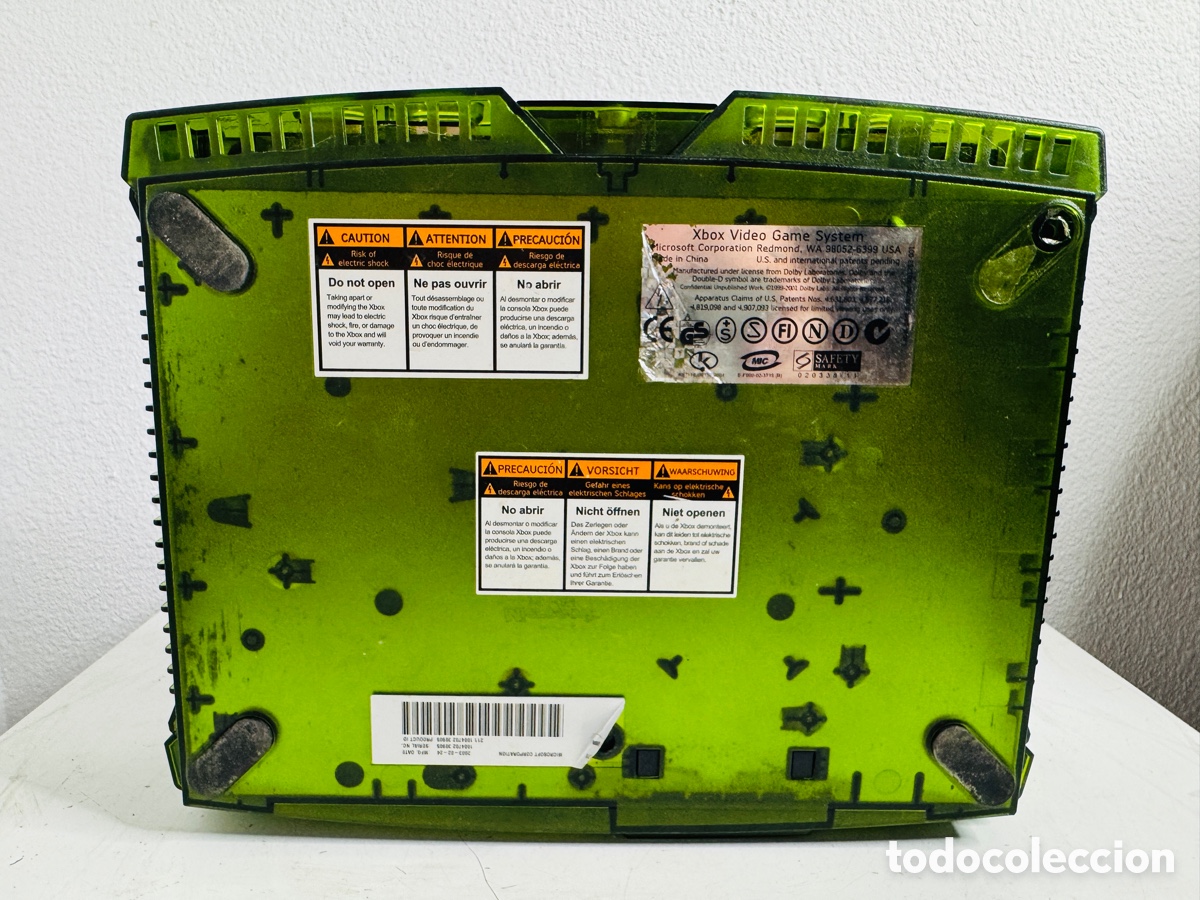 Videojuegos y consolas: Xbox Classic Limited Green Crystal Edition + 2x Controller - Foto 16