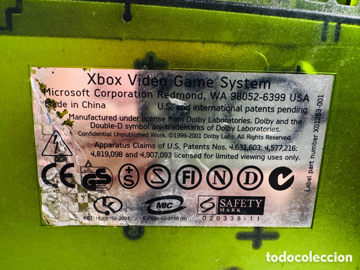 Videojuegos y consolas: Xbox Classic Limited Green Crystal Edition + 2x Controller - Foto 18