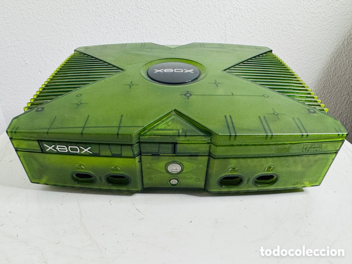 Videojuegos y consolas: Xbox Classic Limited Green Crystal Edition + 2x Controller - Foto 20