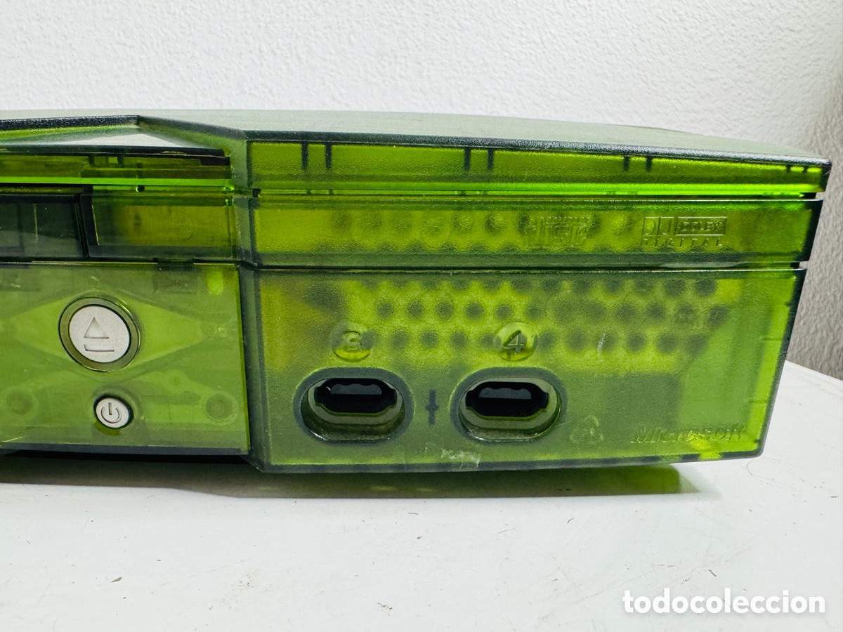 Videojuegos y consolas: Xbox Classic Limited Green Crystal Edition + 2x Controller - Foto 24